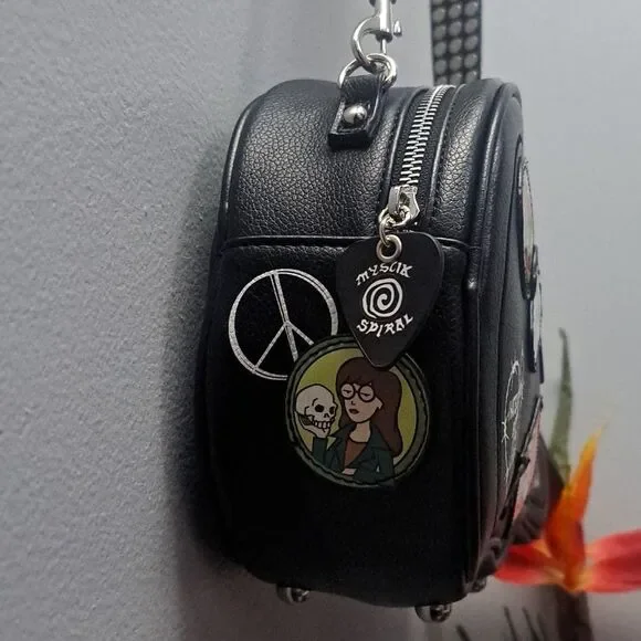 Dolls Kill X DARIA Mystik Spiral Fan Mini Guitar Bag Rare Price Firm - Picture 9 of 9